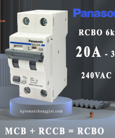 RCBO-PANASONIC-1P+N-BBDE22031CNV-20A-30mA-6kA